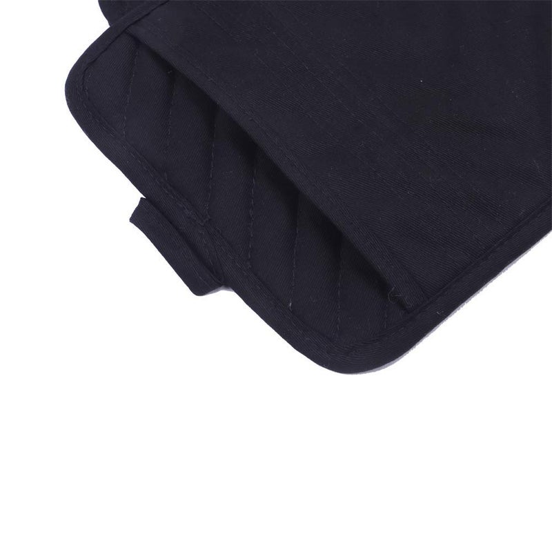 ANYI nyi Pot Holders for Kitchen Heat Resistant, Cotton Hot Pads for Kitchen Counter Table, Black Pot Holders with Pocket - Image 2